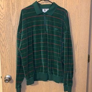 Adidas velour pull over
